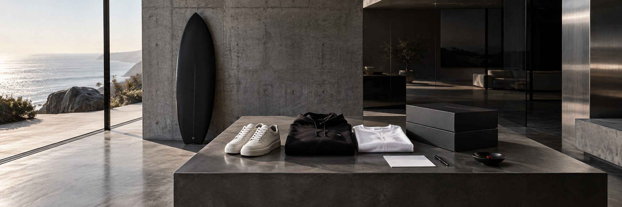 Premium surf, streetwear and footwear products prepared for wholesale distribution